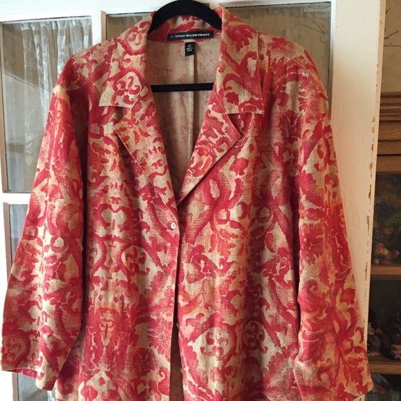 Company Ellen Tracy Linen Jacket - Picture 1 of 4